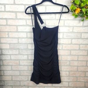 TABOO Rouched Bodycon One Shoulder Stretch Dress Size XL